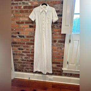 Suzie Kondi white short sleeve jumpsuit NWT